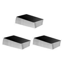 300 Pcs Metal Engraving Blanks Aluminum Sheet Laser Engraving Business Card Engraving DIY Gift Cards, Matte Black