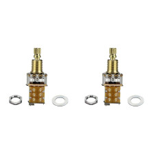 2 StüCk Gitarren-Push/Push-Potentiometer Kurzschaft Push Push Potentiometer E-Gitarren-Topf A500K für Gitarren-Bass-Teile
