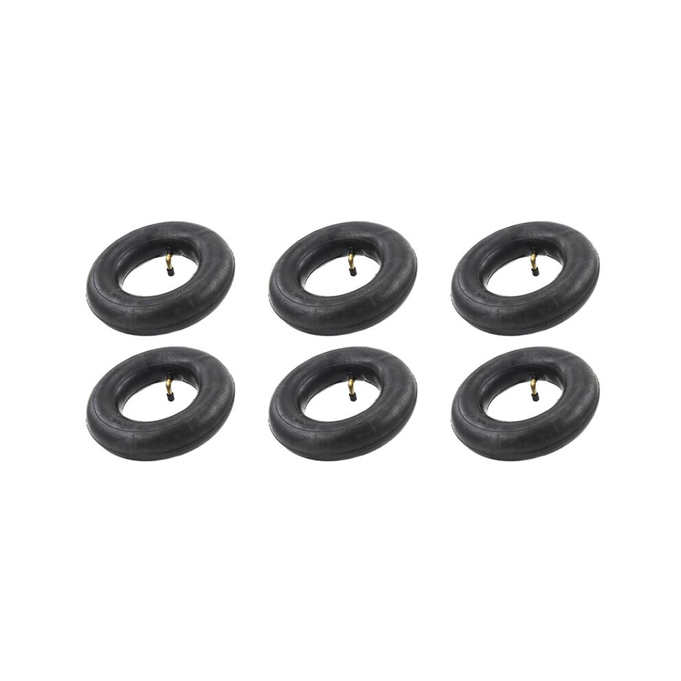 Typecat Pack Of 6 Inner Tubes With Tr87 Valve For Wheelbarrow, Sack Truck, Handcart 3.00-4, 10X3, 260X85 Black