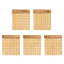 5pcs 16-Inch Wide Natural Rattan Webbing 40-Inch Long (3.3 Ft.) Rattan Webbing Rolls for Furniture,Chairs, Cabinets