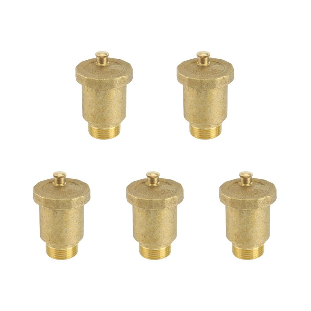 5X Brass Automatic Air Vent Valve 3/4 Inch Male Thread For Solar Water Heater Pressure Relief Valve Tools Air Vent Valve 4711235116690