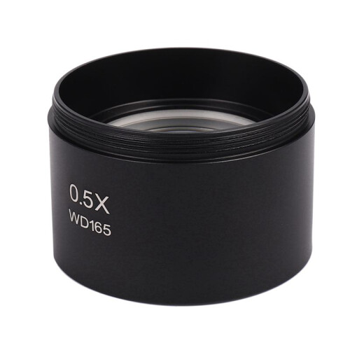 3X Lente Objetiva Auxiliar de MicroscóPio EstéReo Wd165 0,5X Lente Barlow com Rosca de Montagem de 1-7/8 Polegadas (M48Mm) 1