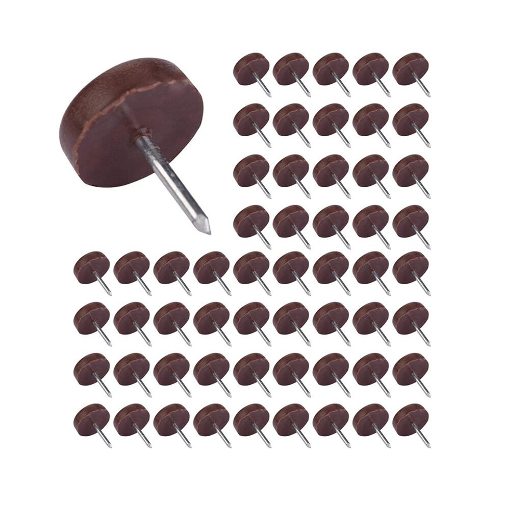 500 Pcs Chair Table Furniture Leg Bottom Feet Plastic Pads Glides Skid Nail Wood Floor Furniture Protector Noise Killer 4713114326763