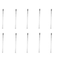 10X Stainless Steel Double Side Measuring Straight Ruler 60cm/24 inch, Silver