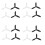 16 Propellers Props Replacement Parts Blades for  Bebop 2 Drone Black White 1