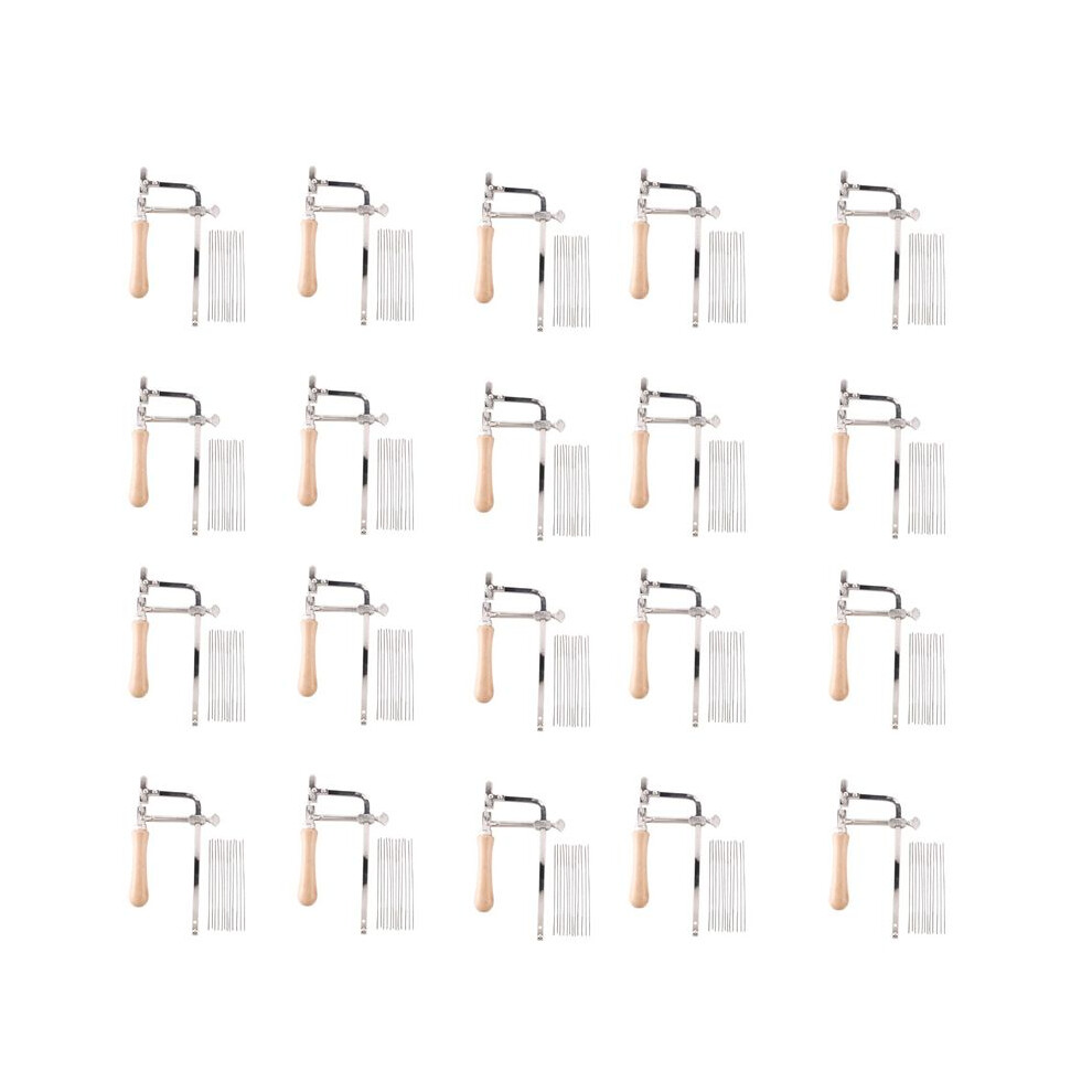 20X Professional Adjustable Saw Bow Wooden Handle Of Jewelry Saw Frame Hand Tools Jeweler's Saw Frame 6032682003363
