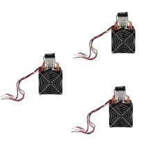 3X 12V 6A Thermoelectric Peltier Semiconductor Cooler Refrigeration Cooling System Kit Cooler Fan for Air Cooling