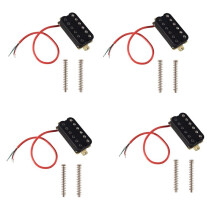 4X Electric Guitar Humbucker Pickups Bridge Alnico V Pickup Black