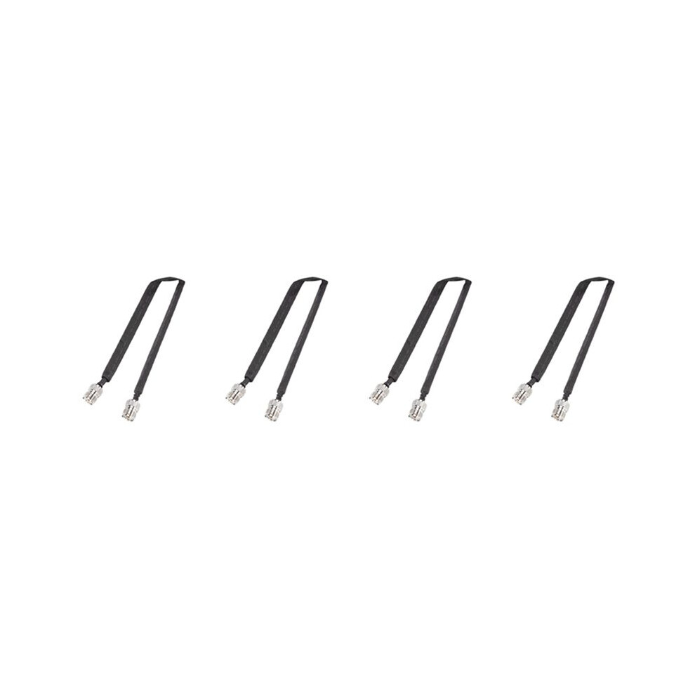 4X Door/Window Pass Through Flat Rf Coaxial Cable So239 Uhf Female To Uhf Female 50 Ohm Rf Coax Pigtail Cord 30Cm 6032125415630