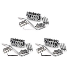 3X 52,5 mm Gitarre für STRATOCASTER Tremolo BrüCke Satz für Strat Squier Elektrisch Gitarre Ersatz,Silber
