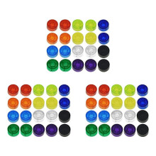 60 Stuks Kleurrijke Gitaar Effect Pedaal Voetschakelaar Topper Voet Nail Cap Beschermkap voor Gitaar Effect Pedaal Beschermkap