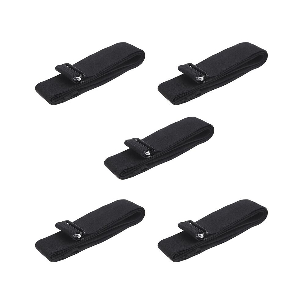 Black 5X Heart Rate Belt Chest Strap For Coospo Polar Wahoo Mount Heart Rate Sensor Monitor Elastic Soft Strap