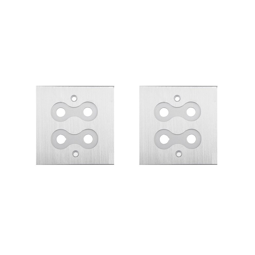 2X Connector Banana Wall Plate Banana Plug Binding Post Wall Plate For Speakers Home Theater(Single Wall Plate) 6034191398978