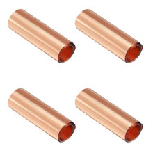 4X Koperen Plaatrol, Metalen Folieplaat 1000 mm x 100 mm x 0,01 mm