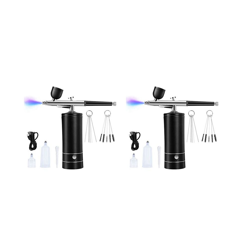 2X Airbrush Kit Rechargeable Cordless Airbrush Compressor,30Psi High Pressure,Portable Handheld Airbrush Gun,Airbrush 6031478346721