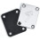 2X Placa de PescoçO de Guitarra de 4 Parafusos 70S com Parafusos (Prata) 2