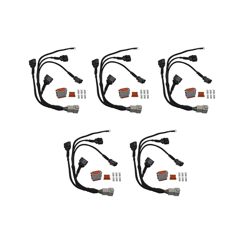 5X 1.8T Ignition Coil Wiring Harness Loom For 1997-2006 Tt A4 Quattro Beetle 1.8L Turbocharged 6033860875031