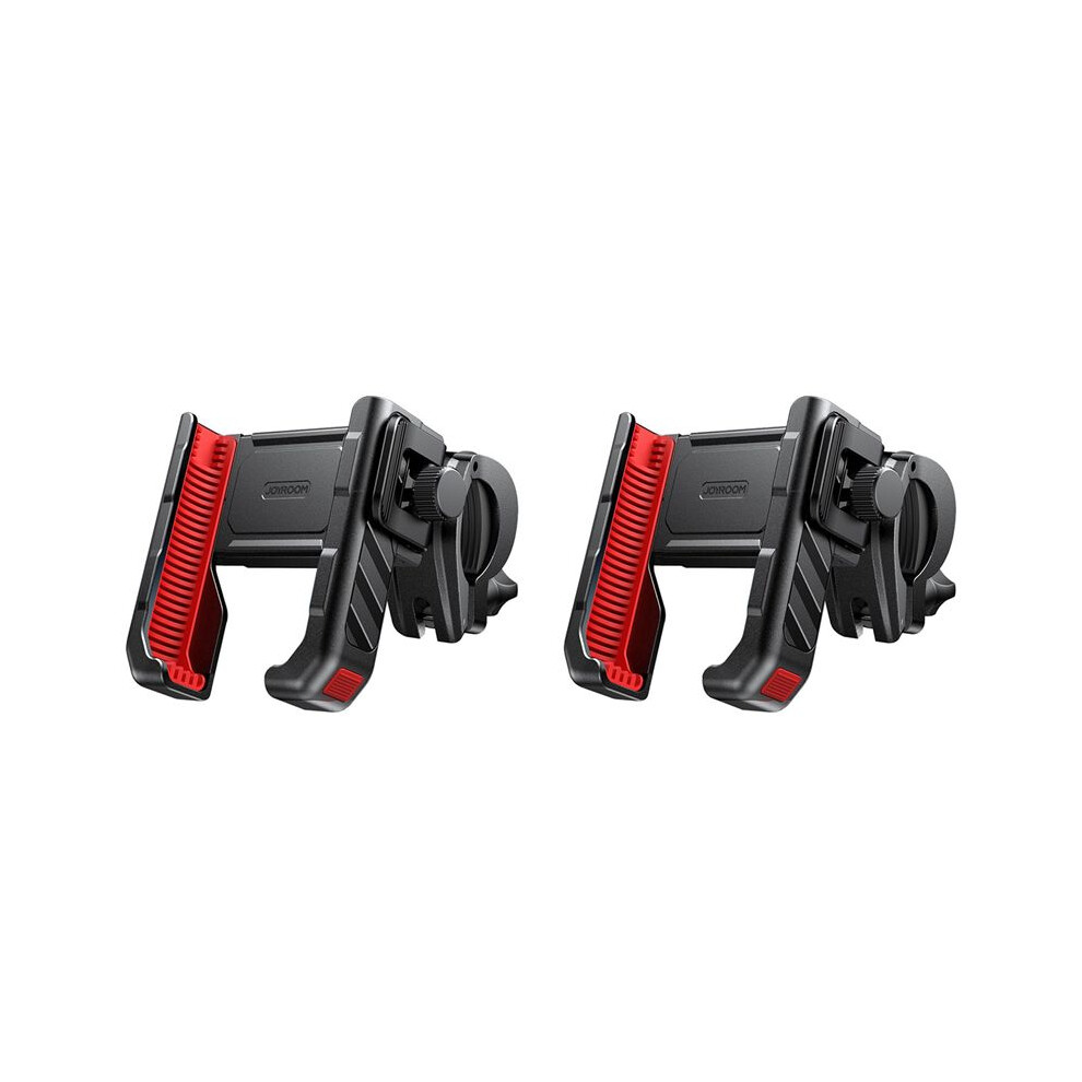2X Joyroom Bike Phone Holder Universal One-Hand Operation Bicycle Motorcycle Phone Holder For 4.7-7In Mobile Phone Shockproof 4712807555947