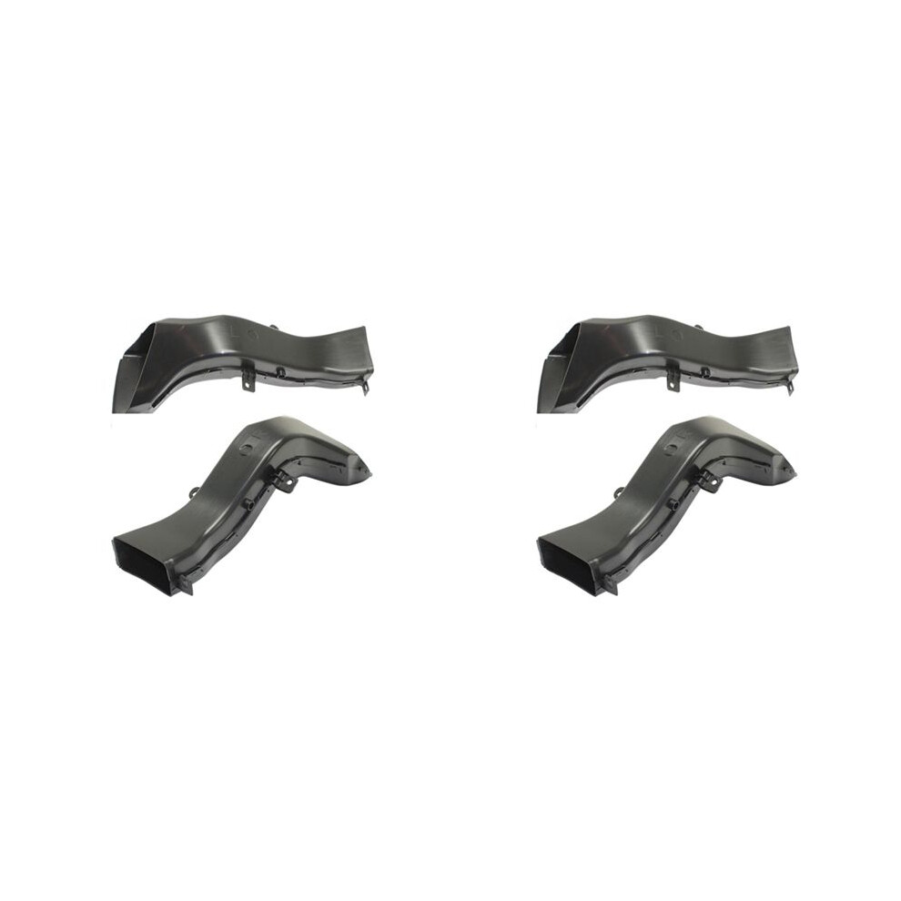 2Pair Front Left+Right Radiator Support Air Intake Duct Plastic 51748054229 51748054230 For 3 Series F30 F31 Black 4712708709005