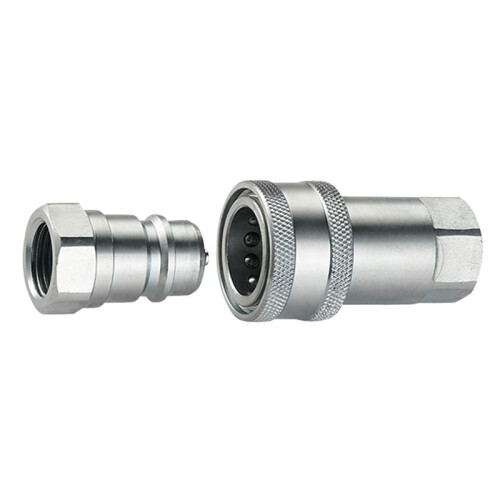 4X Quick Release Fitting ISO7241-A NPT Hydraulic Coupling Connector 1/2Inch Quick Change Interface 2