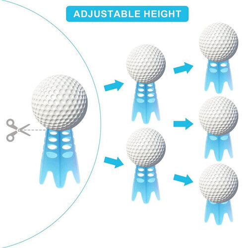 Simulator Tees,36 Pcs Indoor  Tees  Mat Tees Plastic  Tees Practice  Tees,Tall + Short 2