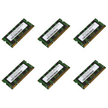 6X Memória RAM 2GB DDR2 667Mhz PC2 5300 Laptop Ram Memoria 1.8V 200PIN SODIMM para