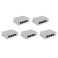 1 to 3 Port PoE Extender Passive Cascadable IEEE802.3Af for IP Port Transmission Extender for POE NVR IP (5Pcs)