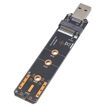 Adaptateur SSD M.2 NVME Vers USB3.2 GEN2 10Gbps Adaptateur SSD M.2 NVME pour 2230 2242 2260 2280 NVME M.2 SSD RTL9210B