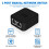 2 Port Gigabit Network  RJ45  Network Splitter Cable Extender Selector Power Free 2 Way Adapter Connector 3
