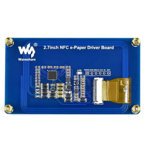 Waveshare 2.7 Inch Passive NFC-Powered E-Paper Module No Battery Wireless Powering & Data Transfer 1