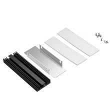 M.2 NGFF NVME 2280 SSD-Kühlkörper mit Wärmeleitpad, Kühler, Kühler Aus Aluminiumlegierung für PS5-Desktop-PC-Kühlkörper