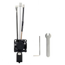 Voor X1 3D-Printer Hotend-Kit met Koelventilator, Geharde Stalen Spuitmonden, Verbeterde Printprecisie van 0,6 mm