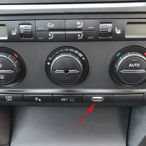 Car RCD510 RCD315 CD Changer USB Interface Adapter Audio 4Pin Connector Cable for  2011  Octavia 2007 1