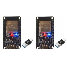 2PCS BTC Miner Pro+ Solo Miner 850KH/S Hashrate Bitcoin BTC Miner ESP32 Chip WiFi Low Power+Adapter for Home Office