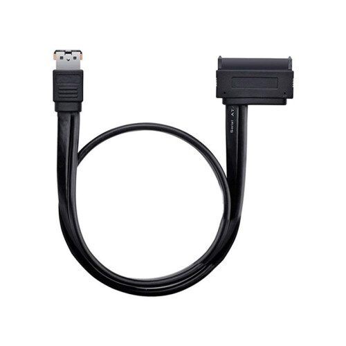 Adaptador de Alimentação de HDD  de 7+15 Pinos para ESATA USB 2.0 de 5 V e 12 V Combinado para Cabo Adaptador de HDD  de 2,5 Polegadas e 3,5 2