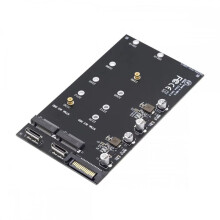 Adaptador Oculink SFF-8611 SFF-8612 A SSD PCIe de Doble M.2 NVME NGFF con Clave M de 2280 22110 mm para Placa Base