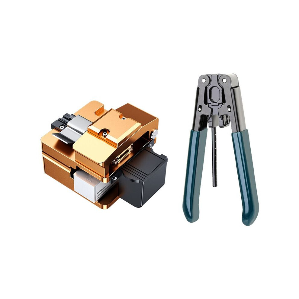 Fiber Optic Cleaver Fiber Optic Cable Stripper High Precision Fiber Cold Connection Cutter For 0.25/0.9/3.0Mm Cables 4714017365736
