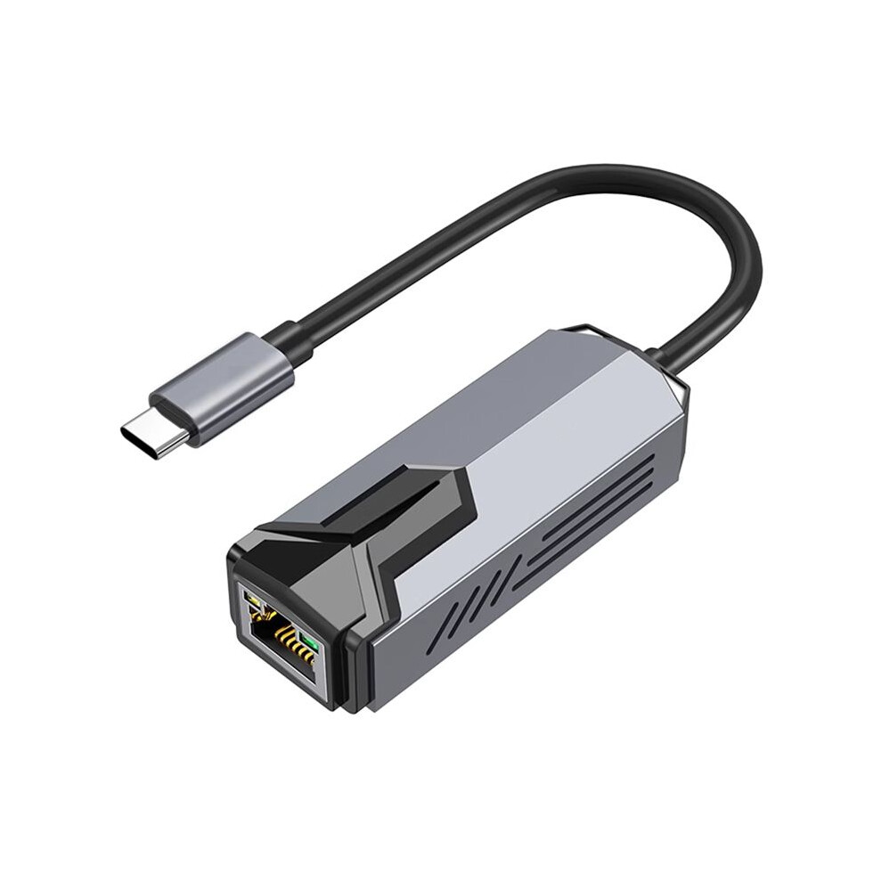 Type-C To 5Gbps Ethernet Adapter Gigabit Rj45 Network Card Rtl8175 Compatible For Nas Win11 Pc Gaming 4713068838305