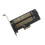 Scheda Adattatore M.2 NVMe e NGFF SSD A Doppio Protocollo su PCI Express M.2 con MKey BKey 1