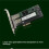 Scheda Adattatore M.2 NVMe e NGFF SSD A Doppio Protocollo su PCI Express M.2 con MKey BKey 6