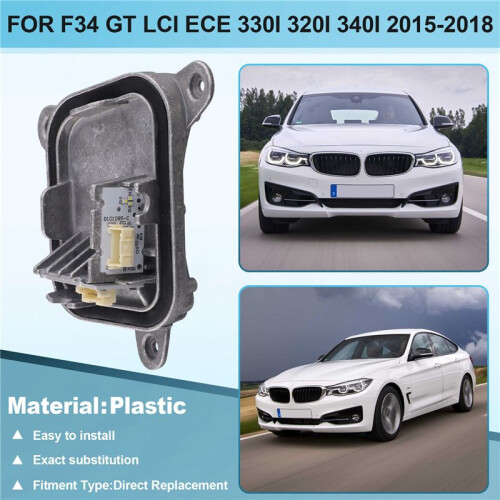 63117470428 Right LED Headlight Daytime Running Light Module Control Unit for  3 Series F34 2