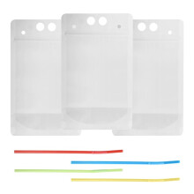 100PCS 750ML Stand- Frosted Plastic Suction Nozzle Bag DIY Coffee Juice Milk Liquid Beverage Soup Portable Pouches