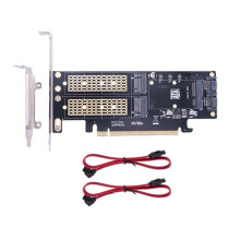 NGFF and MSATA SSD Adapter Card,M.2 NVME to PCIE/ M.2 SSD to III/ MSATA to Converter Express Card