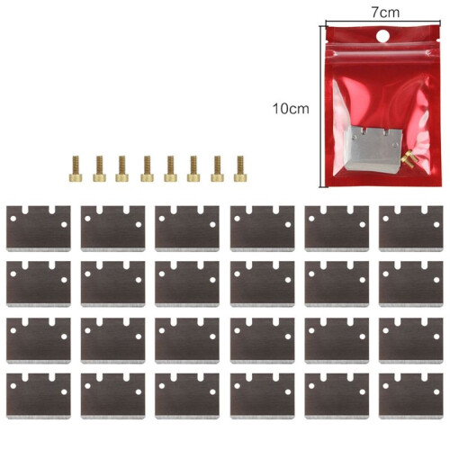 Versatile Tip for TS-100 Scraper for Printers Cooktop Surfaces Maintenance Hot Bed PEI Platform Cleaning Scraper 24PCS 1