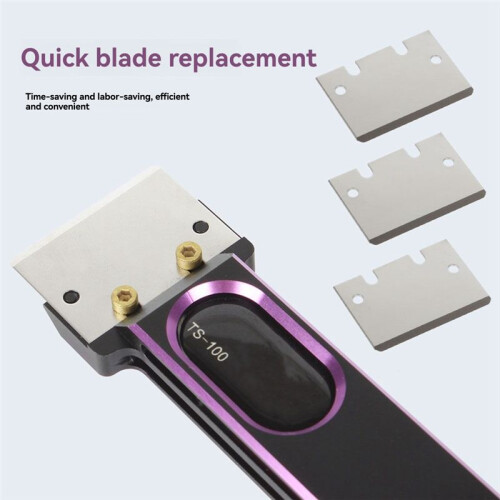 Versatile Tip for TS-100 Scraper for Printers Cooktop Surfaces Maintenance Hot Bed PEI Platform Cleaning Scraper 24PCS 2