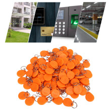 Waterproof 125KHz Smart Access Key Fobs - 100 Orange Pieces