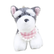 Einzigartige Designs Schnauzer-Hund-Schlüsselanhänger,-Rosa