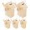 10Stk Holz Windmühlen Design Unbemalt Kinder Bastelset 2