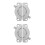 2St Zinklegering Verstelbare Connector Voor En Meubel 8