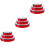 9St Handtrommel Kind Speelgoed Rood, Interactieve Muzikale Handbel 5